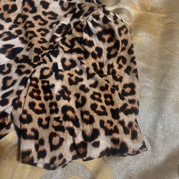 Anne Klein Leopard-Print Blouse — Brown & Black - Picture 7 of 9